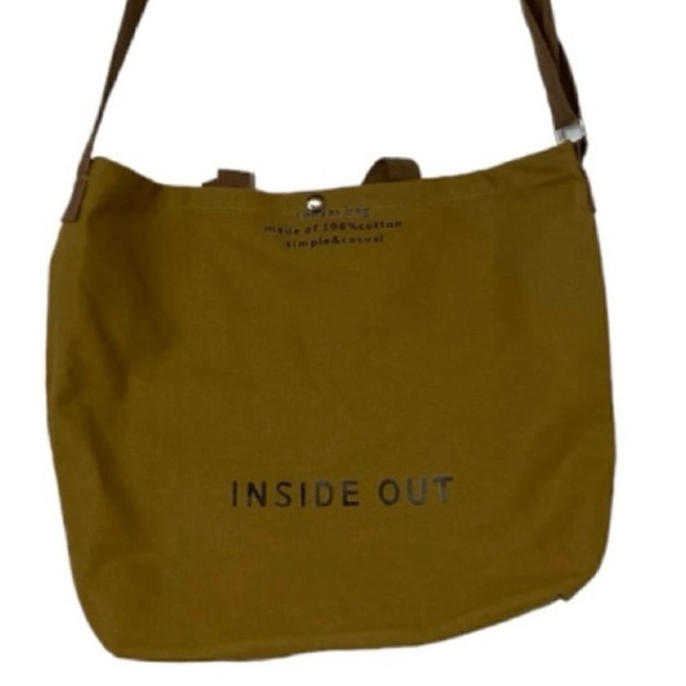 #119 INSIDE OUT Canvas Library Tote - Picture 2 of 5